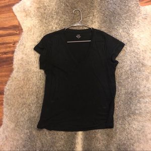 Black Linen J. Crew Tee